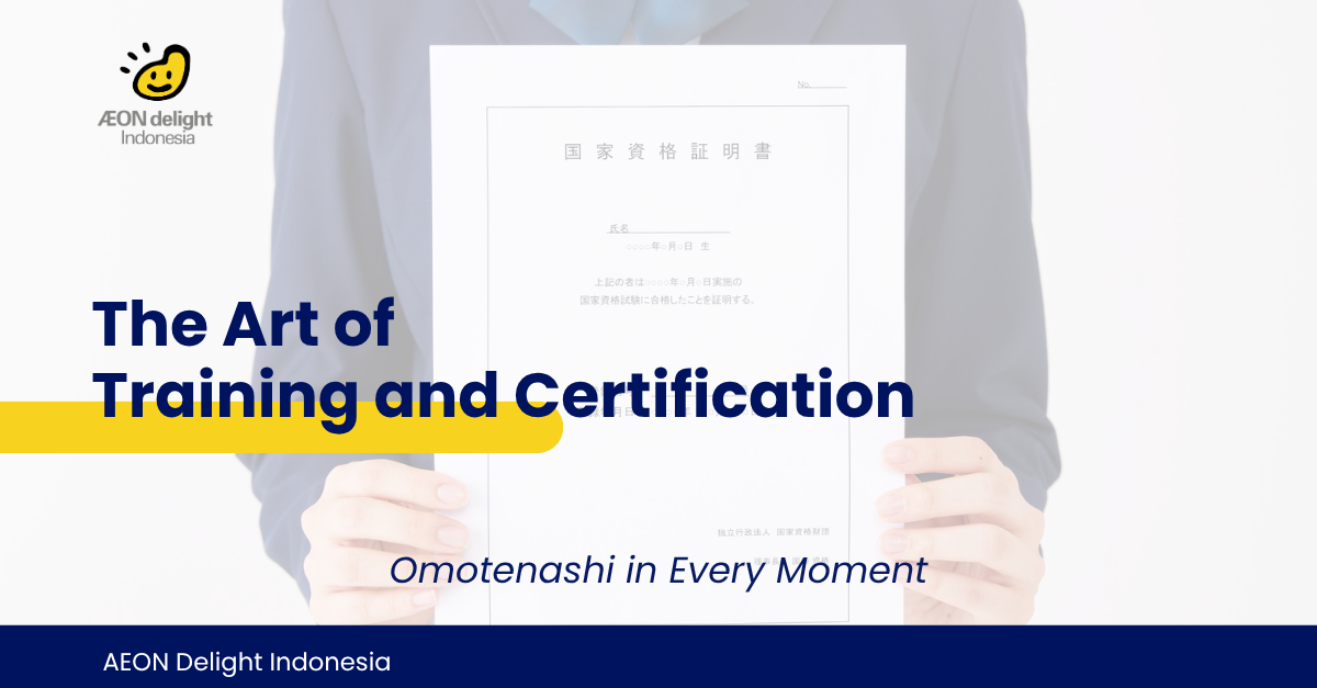 The Art of Training and Certification